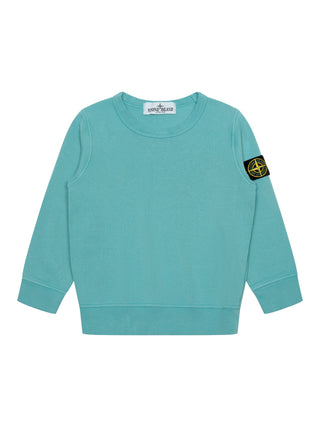 Sweatshirt mit Logo - Türkis