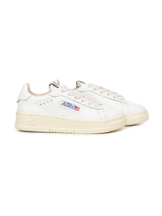 Dallas Kids Low Sneaker aus Leder - Weiß