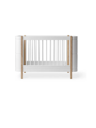 Wood Mini+ Babybett - Weiß-Eiche
