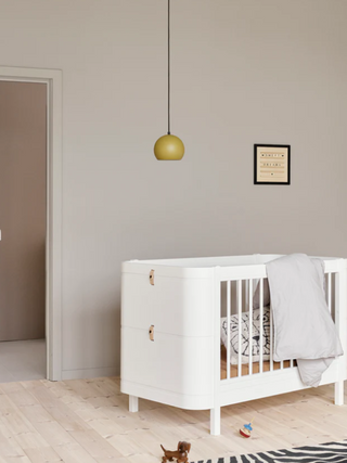 Wood Mini+ Babybett - Weiß