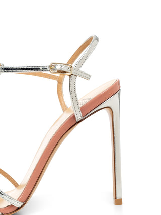 Caged High Heel in Silber