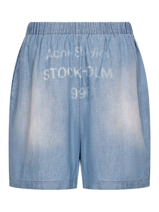 Shorts mit Logo-Stempel