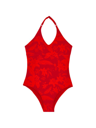 Flower Power Badeanzug Gelly - Rot