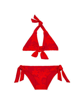 Flower Power Groupie Bikini - Rot