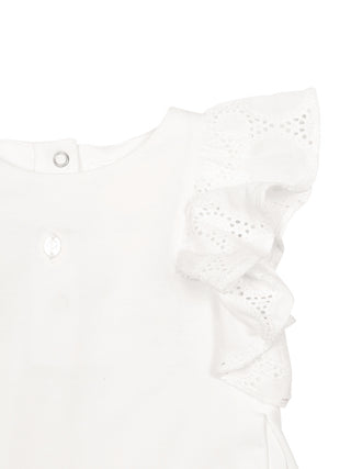 Shirt und Shorts im Set - Weiß