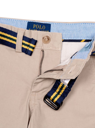 Slim-Fit Hose Bedford aus Twill Khaki