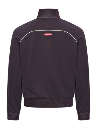 Sweatjacket in Aubergine