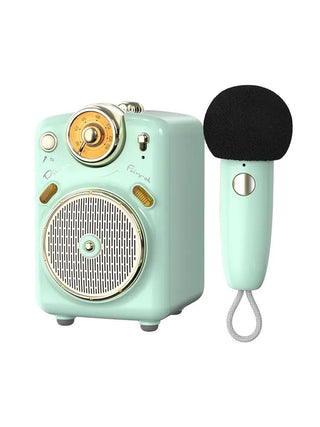 Fairy2 Retro Mini Karaoke FM Radio Speaker - Grün