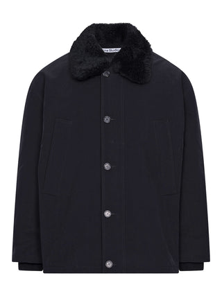 Jacke aus Nylon in Schwarz