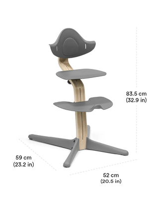 Nomi Stuhl Eiche - Grey