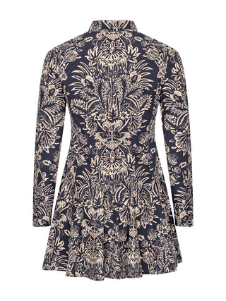 Taliah kurzes Kleid mit langem Arm