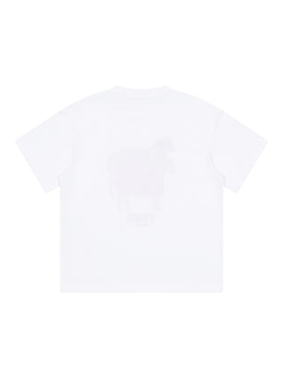 T-Shirt mit Reitsport-Print - Weiß