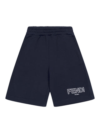 Bermudashorts mit Logo - Marineblau