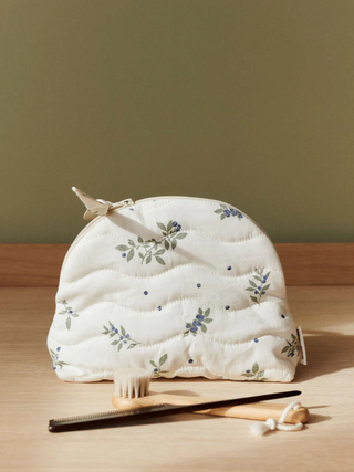 Dear April Molly Pouch, 25x17 - Blueberries/Lavender