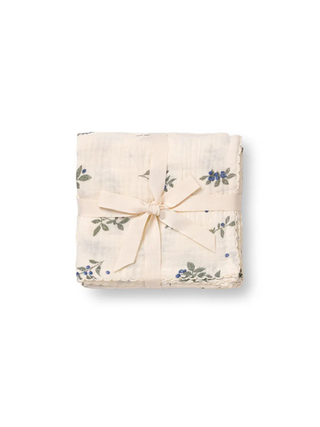 Dear April,  Mio Muslin Cloths, 3-pack - Blueberries/Lavender
