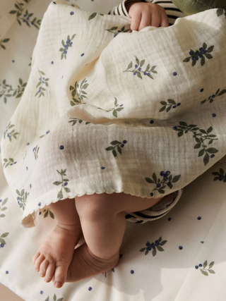 Dear April,  Mio Muslin Cloths, 3-pack - Blueberries/Lavender