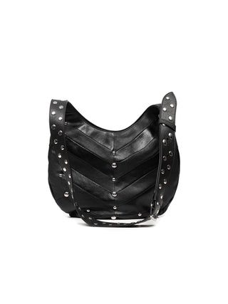 Hoboho Hobo Bag Aus Glänzendem Und Mattem Nappaleder Mit Patchwork-Design