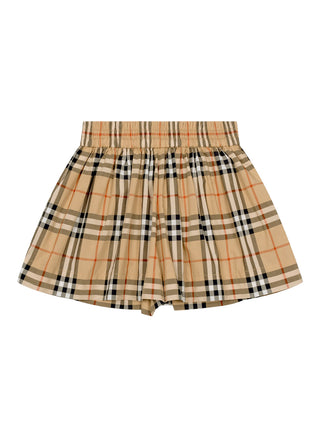 Marcy Check Hosenrock - Sand Beige