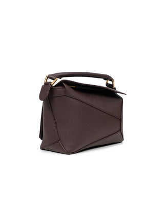 Kleine Puzzle Edge Tasche aus weichem, genarbtem Kalbsleder