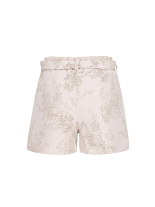 Fay Linn-Jacquard Shorts in Soft Gold
