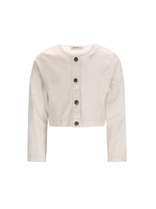 Amina - Kurze Jeansjacke in Gold