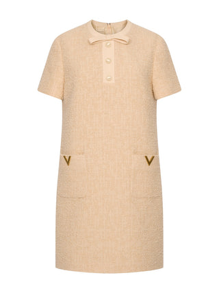 Kurzes Kleid aus Curly Wool