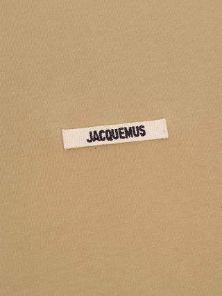 Le T-Shirt Gros Grain in dunklem Beige