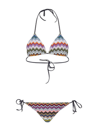 Triangle Bikini mit Zick-Zack-Muster