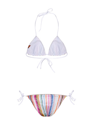 Triangle Bikini mit Zick-ZackMuster