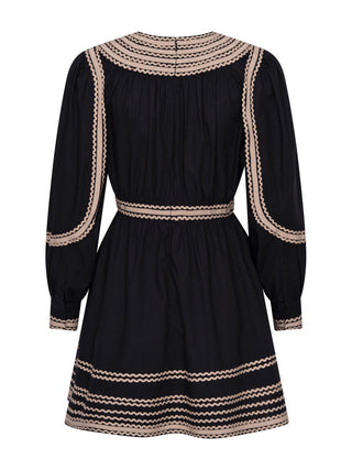 Kurzes Kleid Fiora mit langen Ärmeln