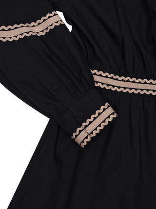Kurzes Kleid Fiora mit langen Ärmeln