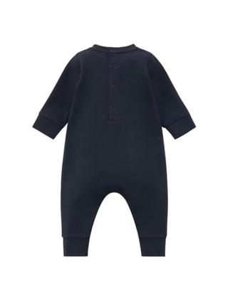 Babystrampler aus Baumwolle mit Logo Navy