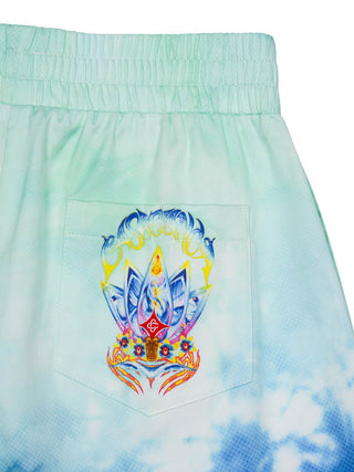 Surf Lotus Shorts aus Baumwolle - Batik