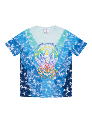 Surf Lotus Tie Dye T-Shirt - Blau