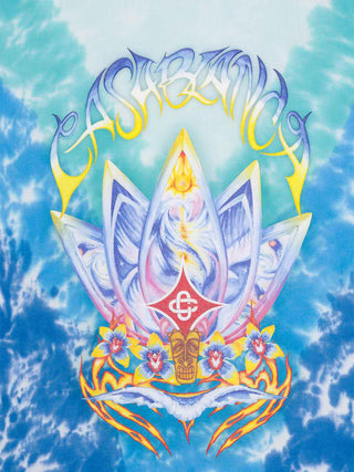 Surf Lotus Tie Dye T-Shirt - Blau