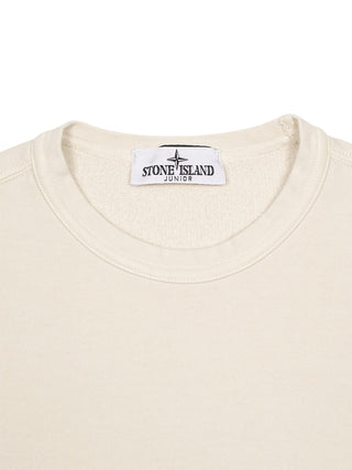Sweatshirt mit Logo - Hellbeige