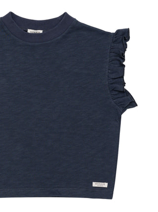 Nuriel Top mit Rüschen Blue Marine