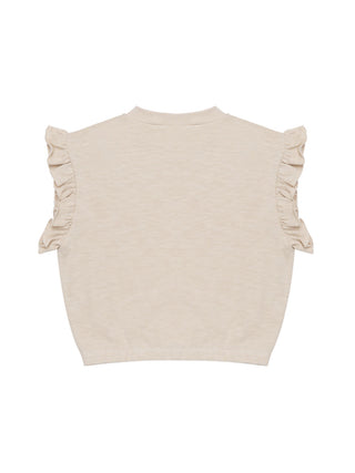 Nuriel Top mit Rüschen Soft Sand
