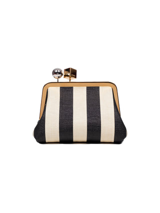 Le Berlingot Clutch mit Streifen