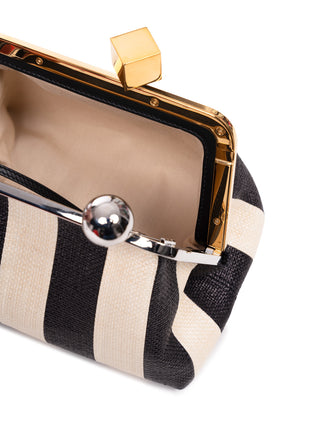 Le Berlingot Clutch mit Streifen