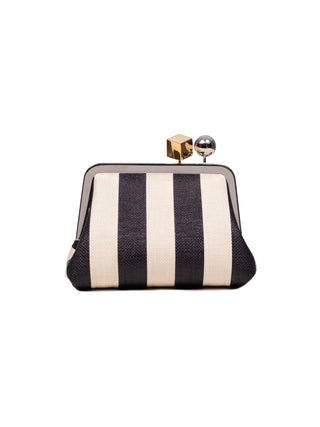 Le Berlingot Clutch mit Streifen