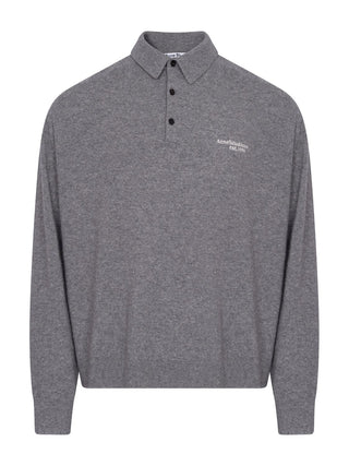 Poloshirt aus Wollstrick