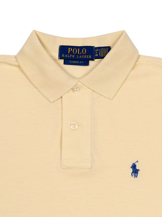 Poloshirt mit Logo - Pastellgelb