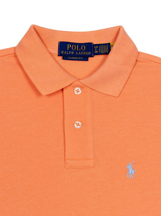 Poloshirt mit Logo - Pastellorange