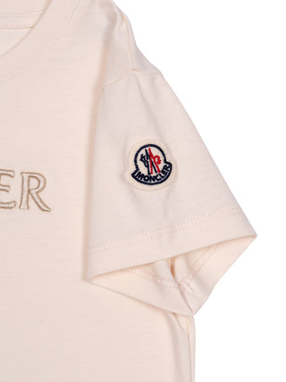 T-Shirt mit Logo - Elfenbein