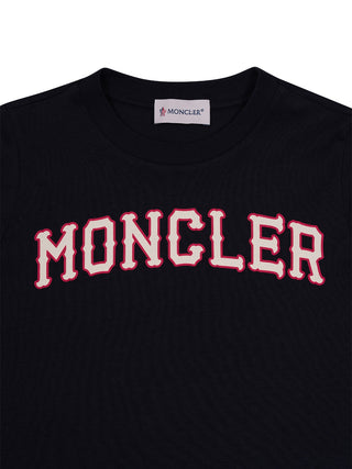 T-Shirt mit Logo-Print - Navy