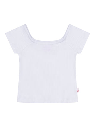 Banu Rippstrick-Top - Weiß