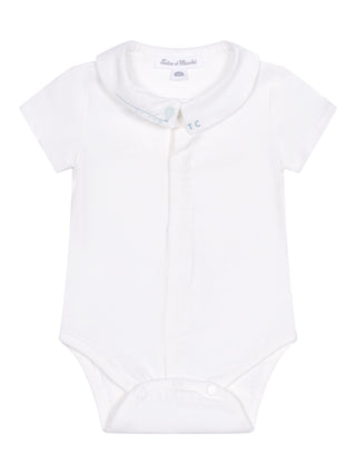 Body & Bloomer im Set - Weiß/Blau