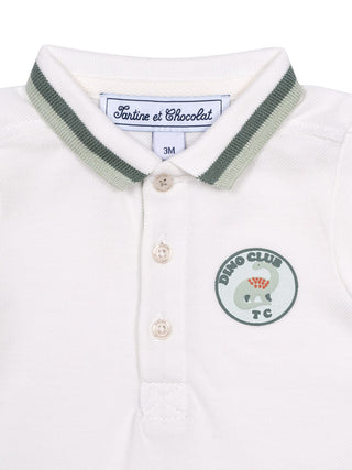 Poloshirt Dino Club - Weiß