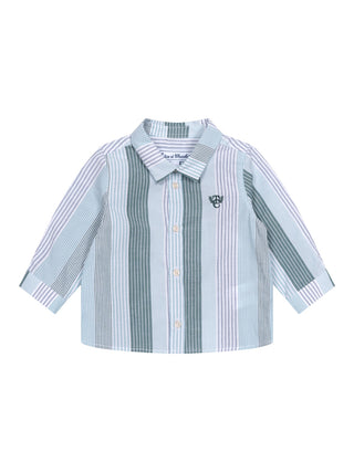 Gestreiftes Hemd - Mint